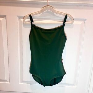 Yumiko Marisa Leotard Hunter Green Xsmall